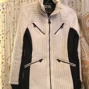 Micheal Kors white light puffer coat